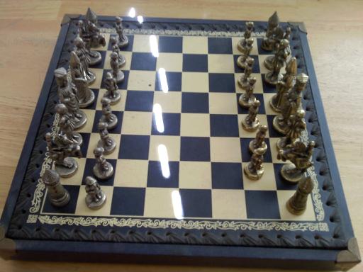 Leather Italian Chess Set