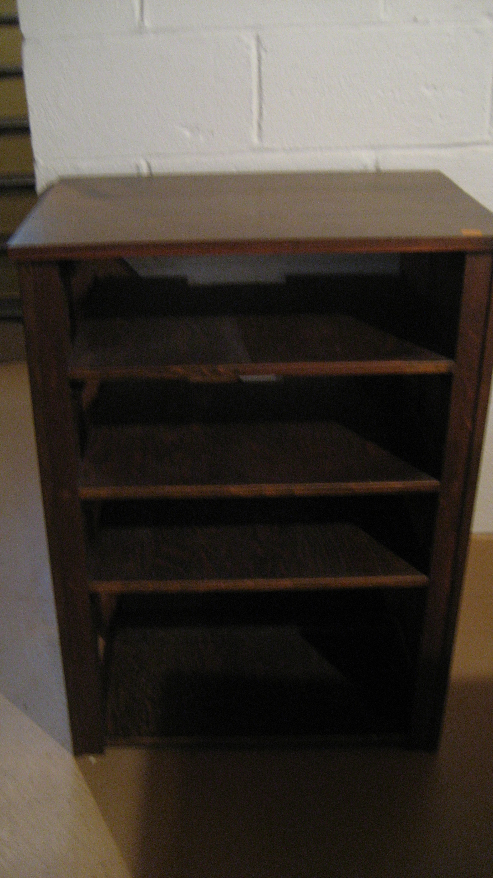 Wood Stereo Cabinet Shelving Unit