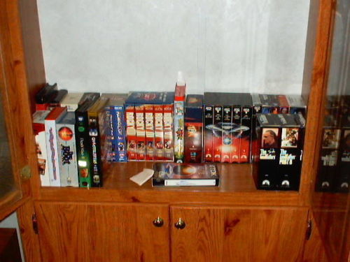VHS Movies with Storage Cabinets
