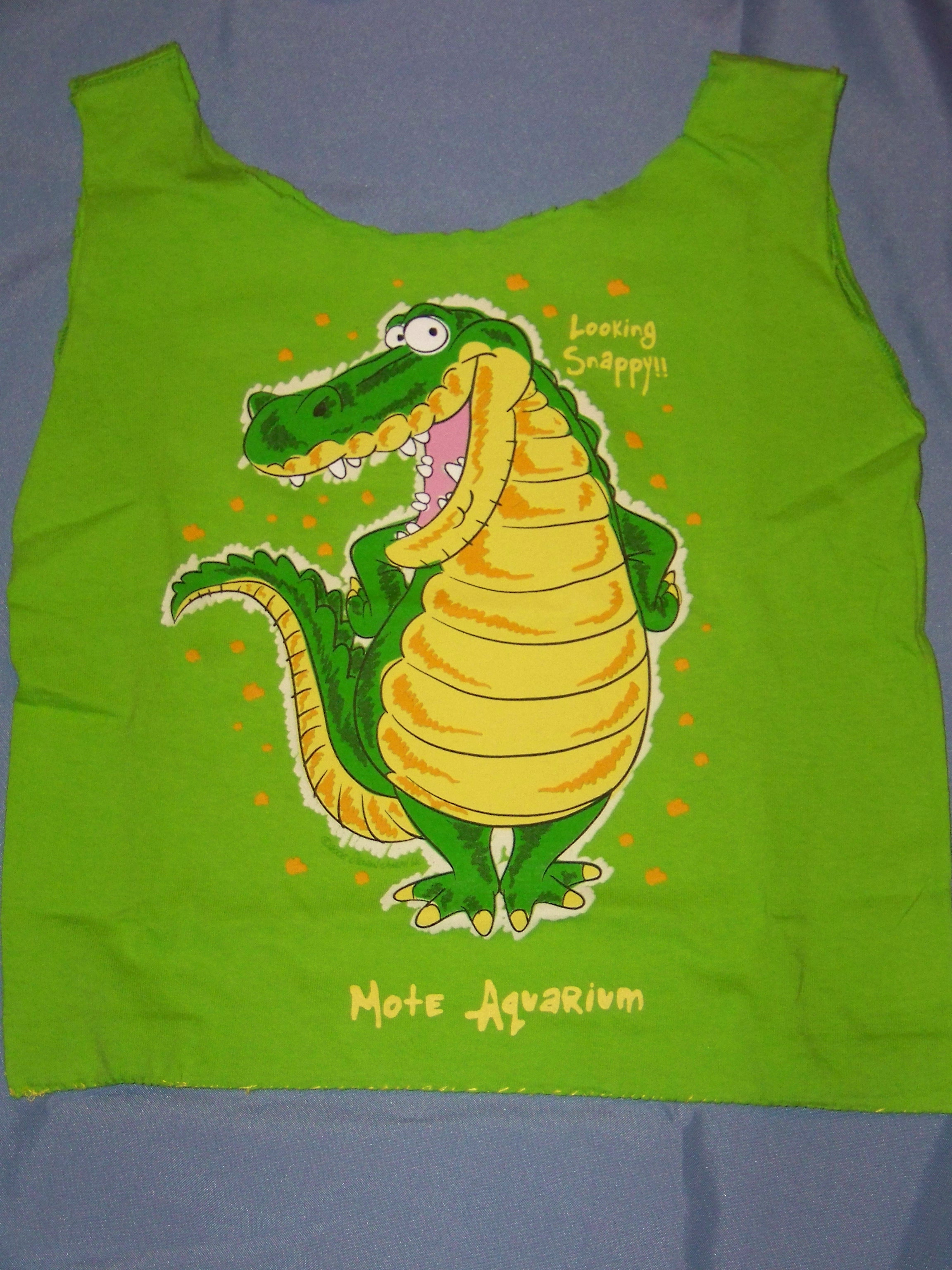 Tshirt tote 100-4143 green aligator