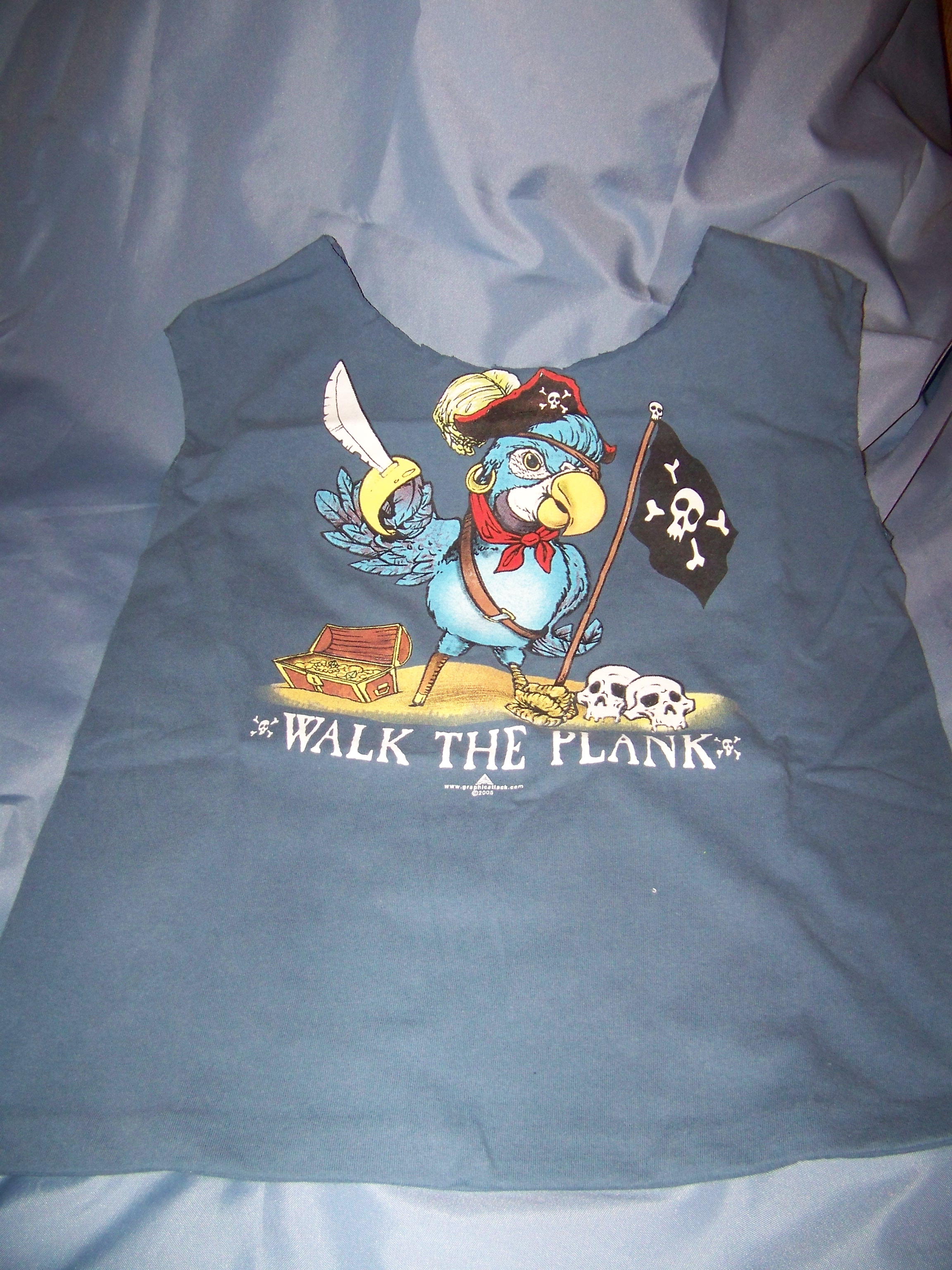 Tshirt tote 100-4156  Parrot  blue