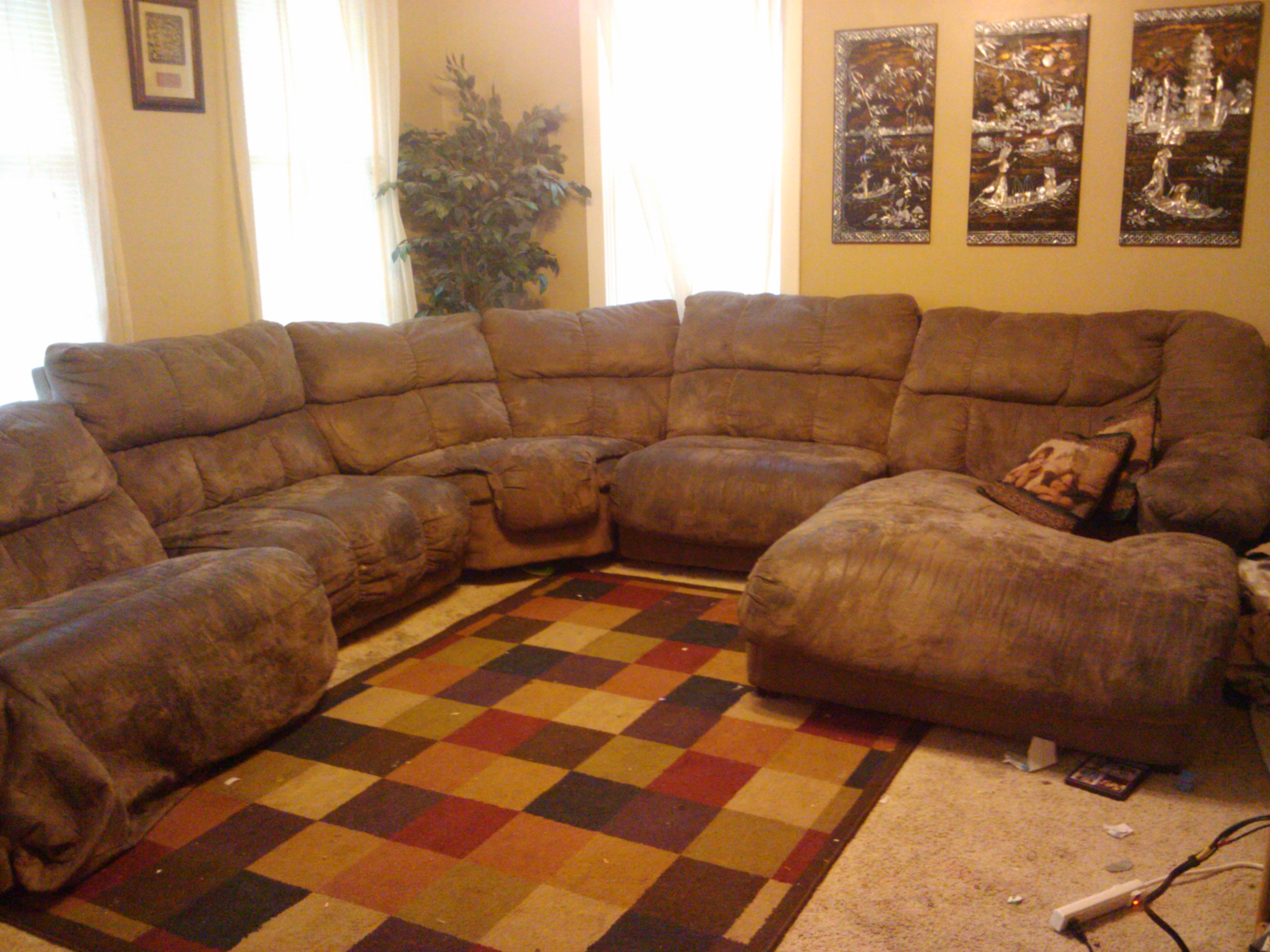 Over sized Sectional, 5 pieces with lounger