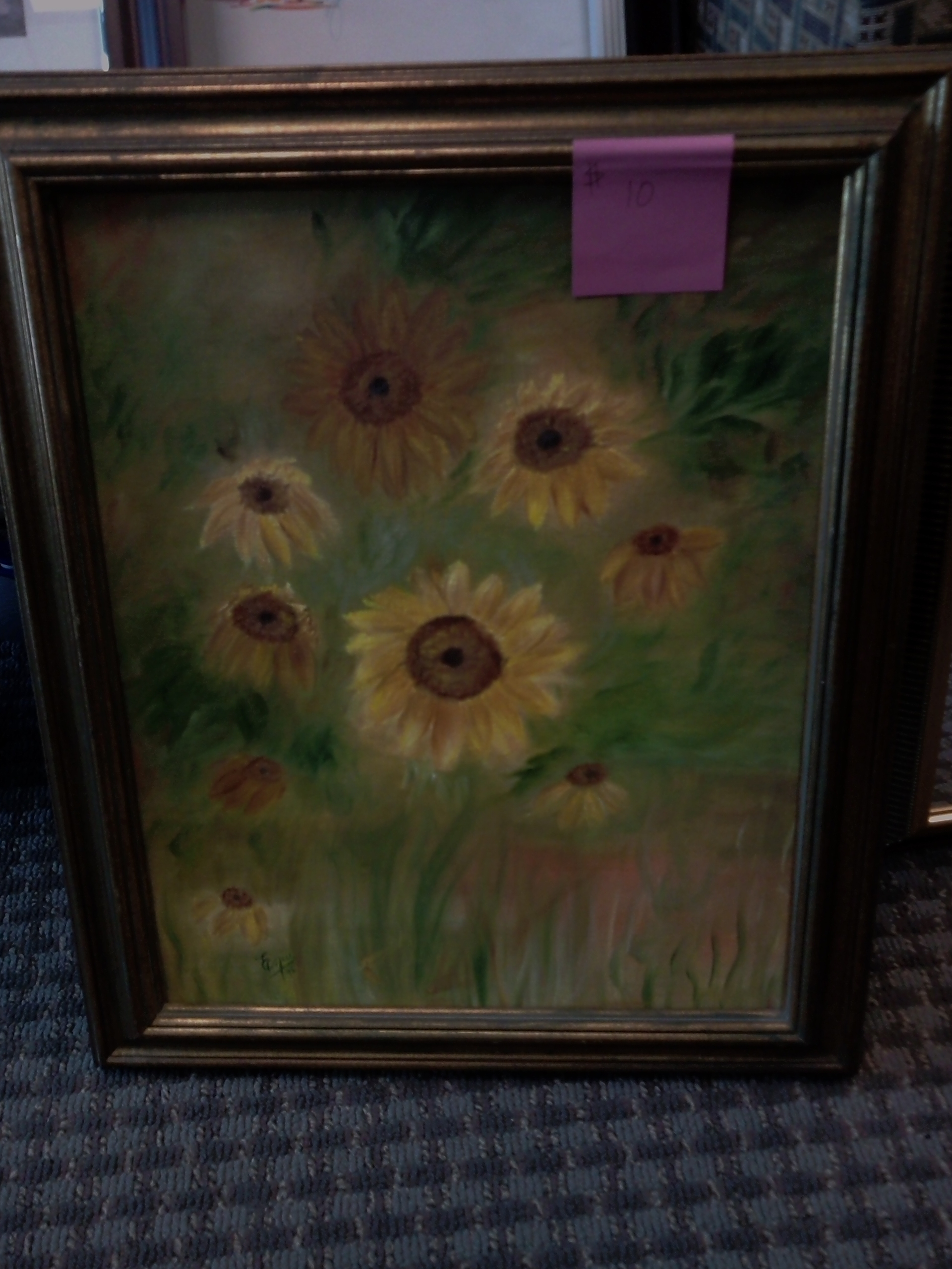 Large Sunflower Painting