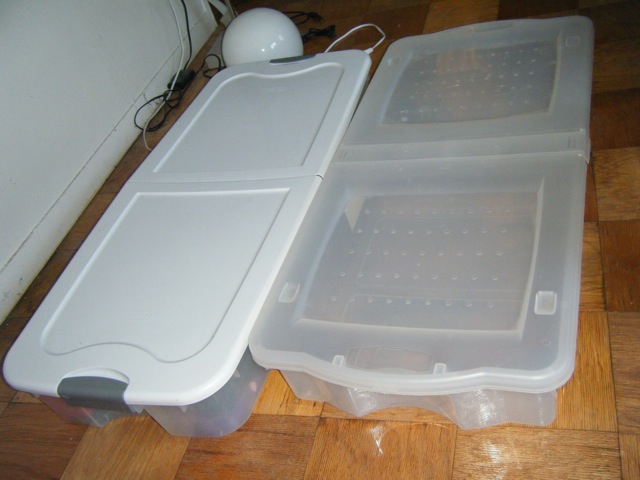 Underbed storage containers (x 2)