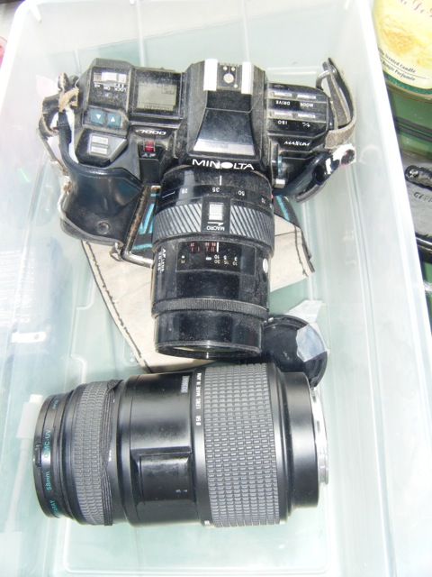 Minolta Maxxium 7000 SLR Camera with 2 lenses