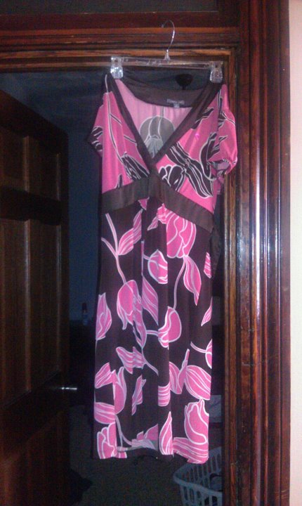 Pink and brown stretch material size XL