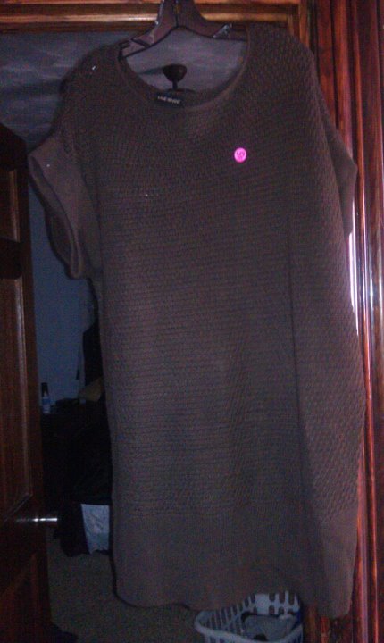 18/20-long brown cover sweater (see thru)