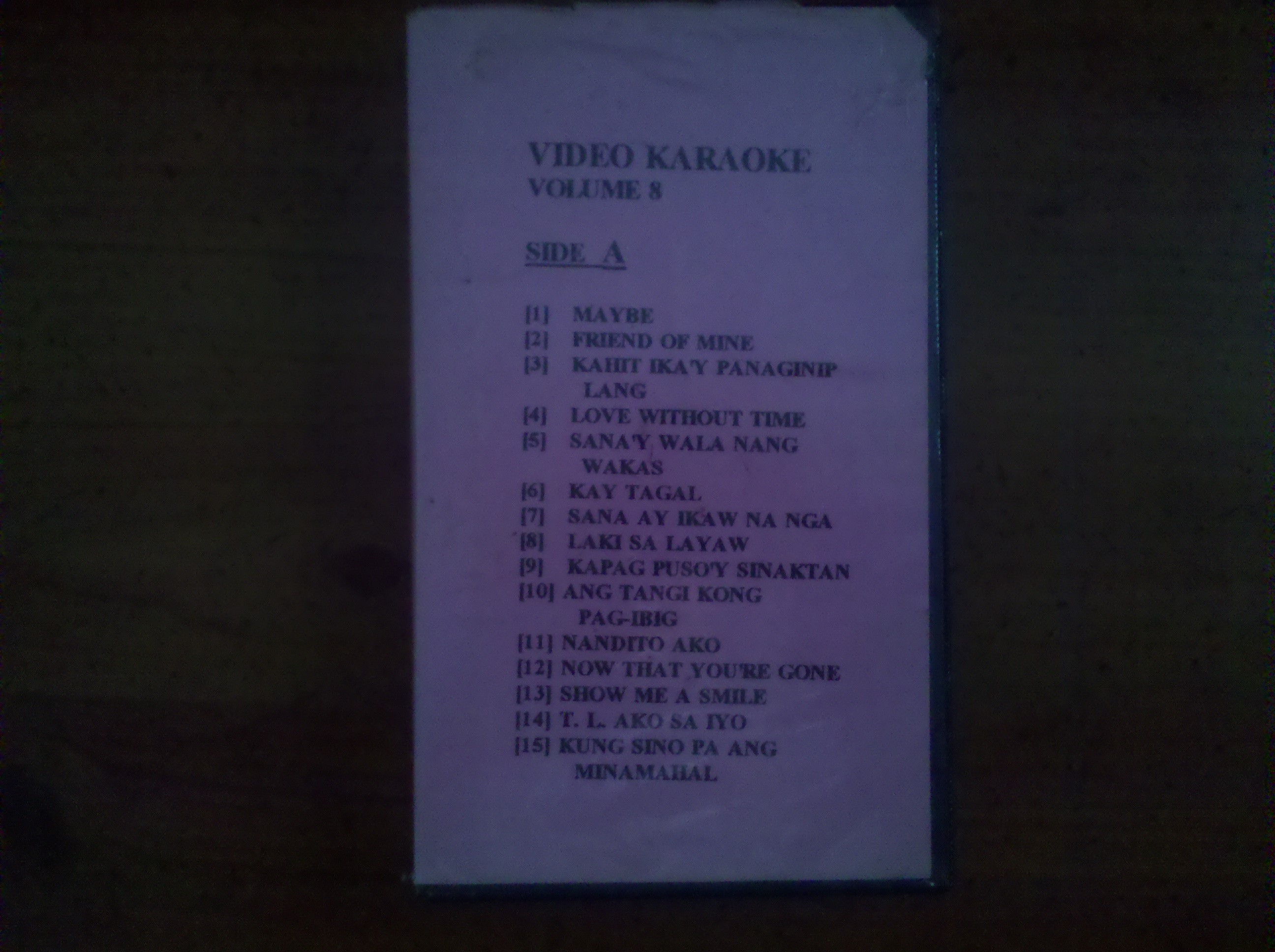 Video Karaoke VHS Vol 8 (Original Pilipino Music)