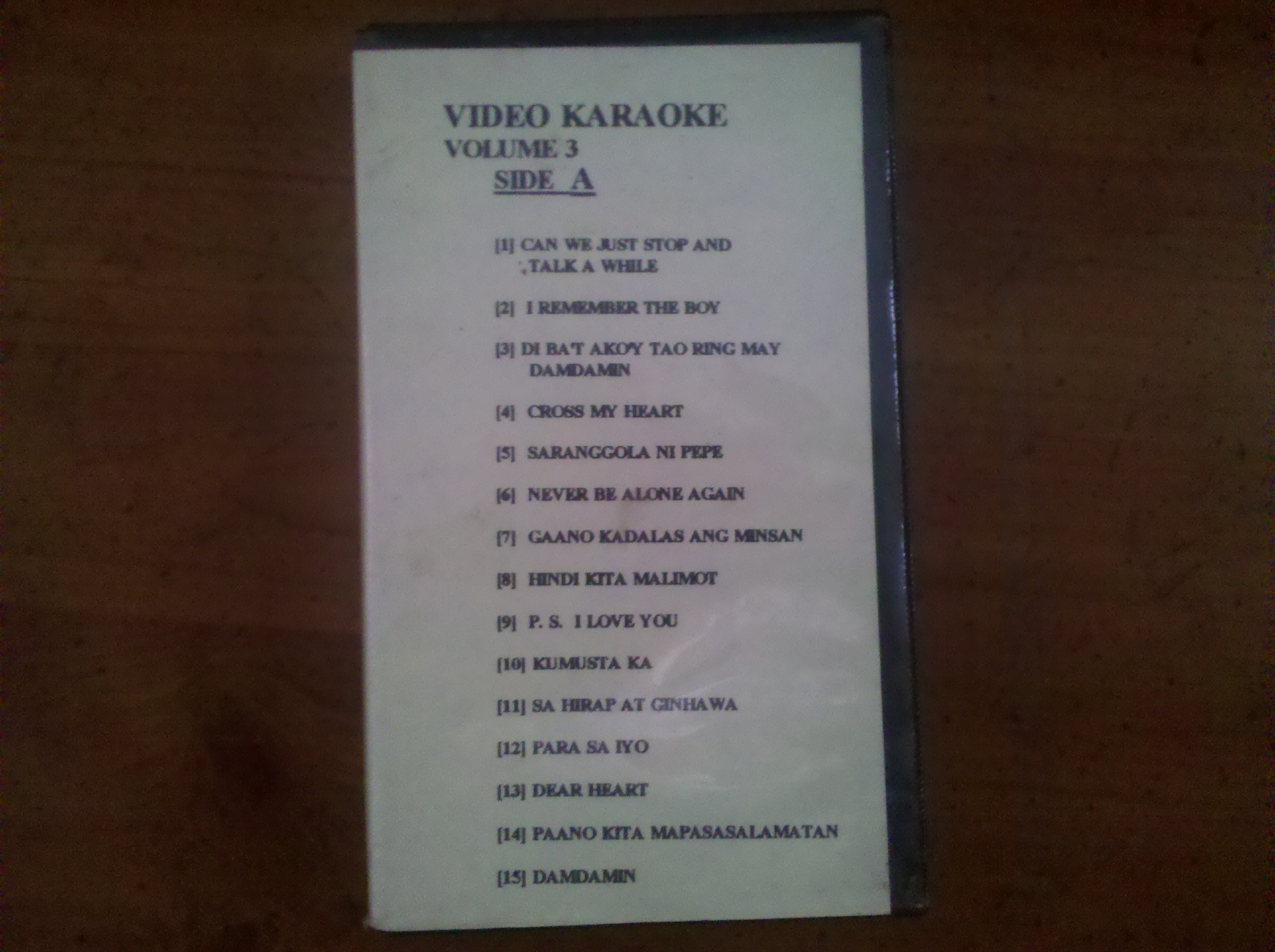 Video Karaoke VHS Vol 3 (Original Pilipino Music)