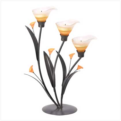 AMBER LILIES CANDLEABRA
