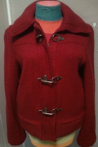 Red Tweed Jacket- Small