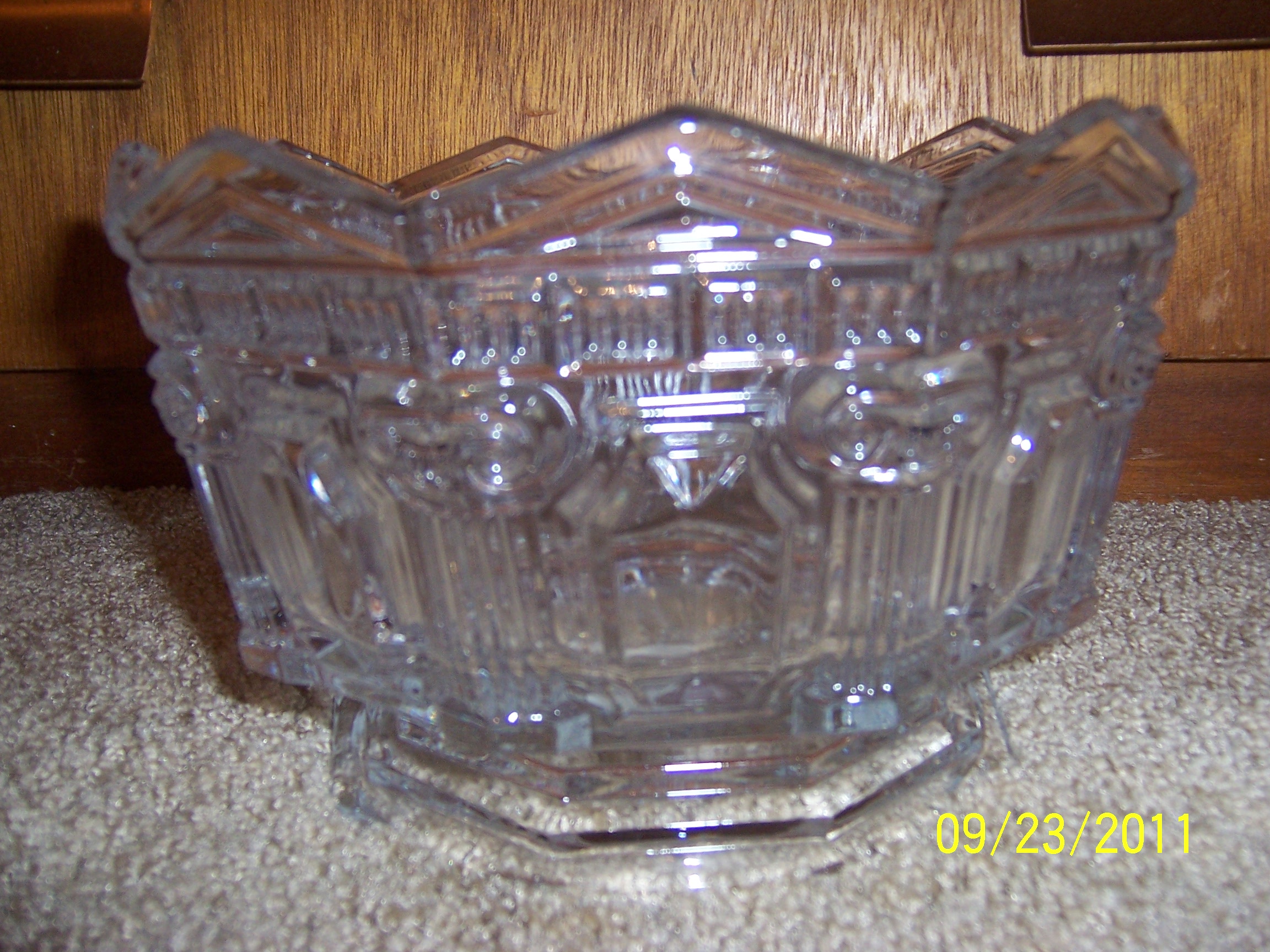 10\" crystal bowl irena made in poland