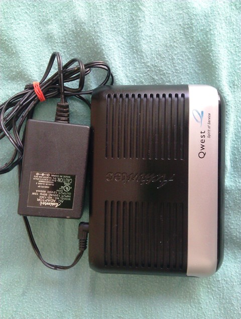 Qwest Modem for wired internet service