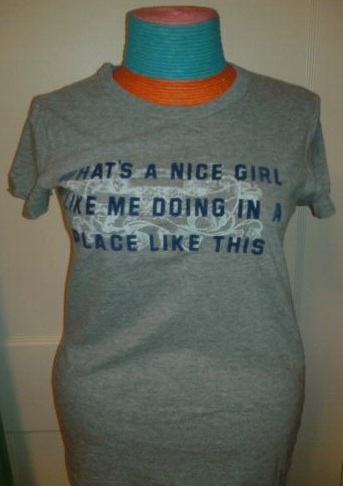Abercrombie & Fitch \"Nice Girl\" tee- size Small