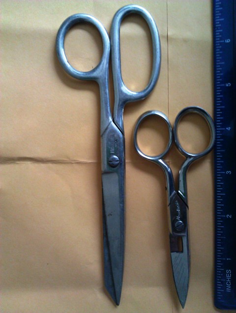 German \"Buttonhole\" and Made in USA Scissors (2 pairs)