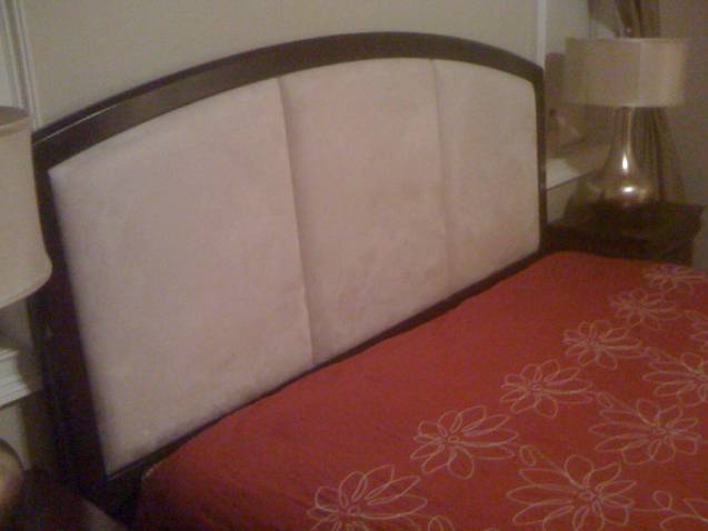 King Size Bed- close up of headboard