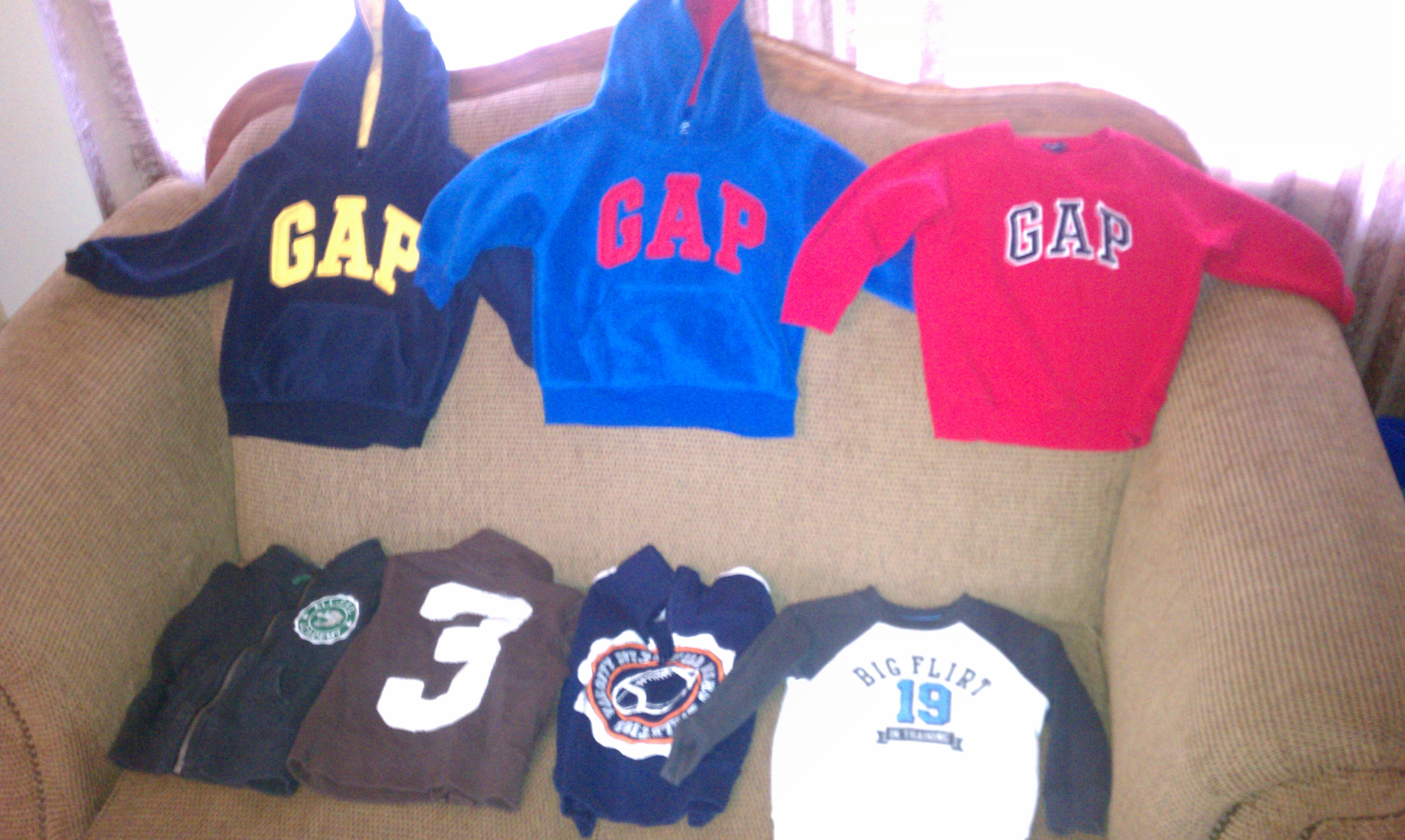 Toddler Boy- Size 2T Hoodies and Pullovers Lot of 7