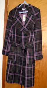 PLAID COAT \"TO THE MAX\" brand