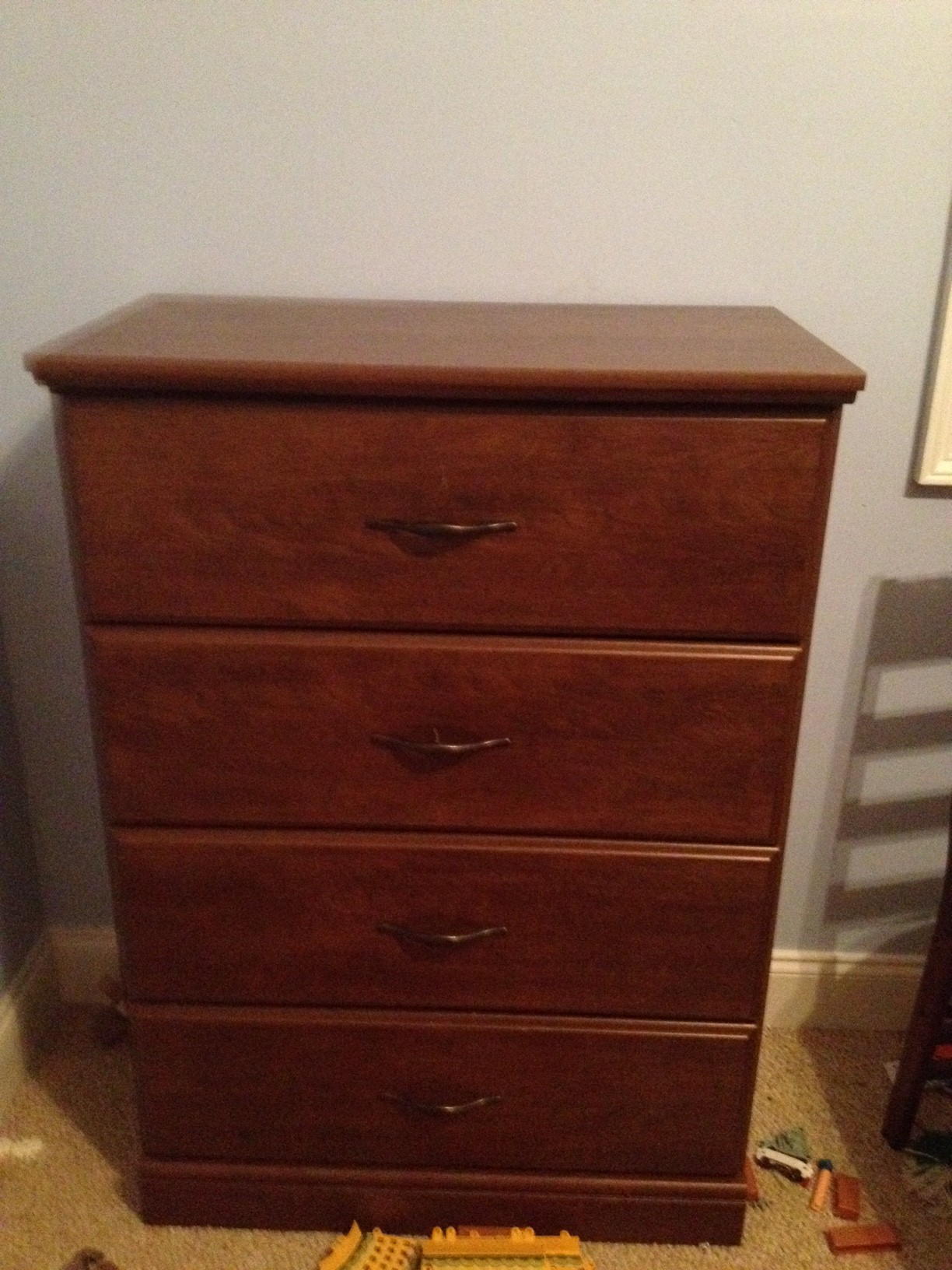 Small brown dresser- child\'s room