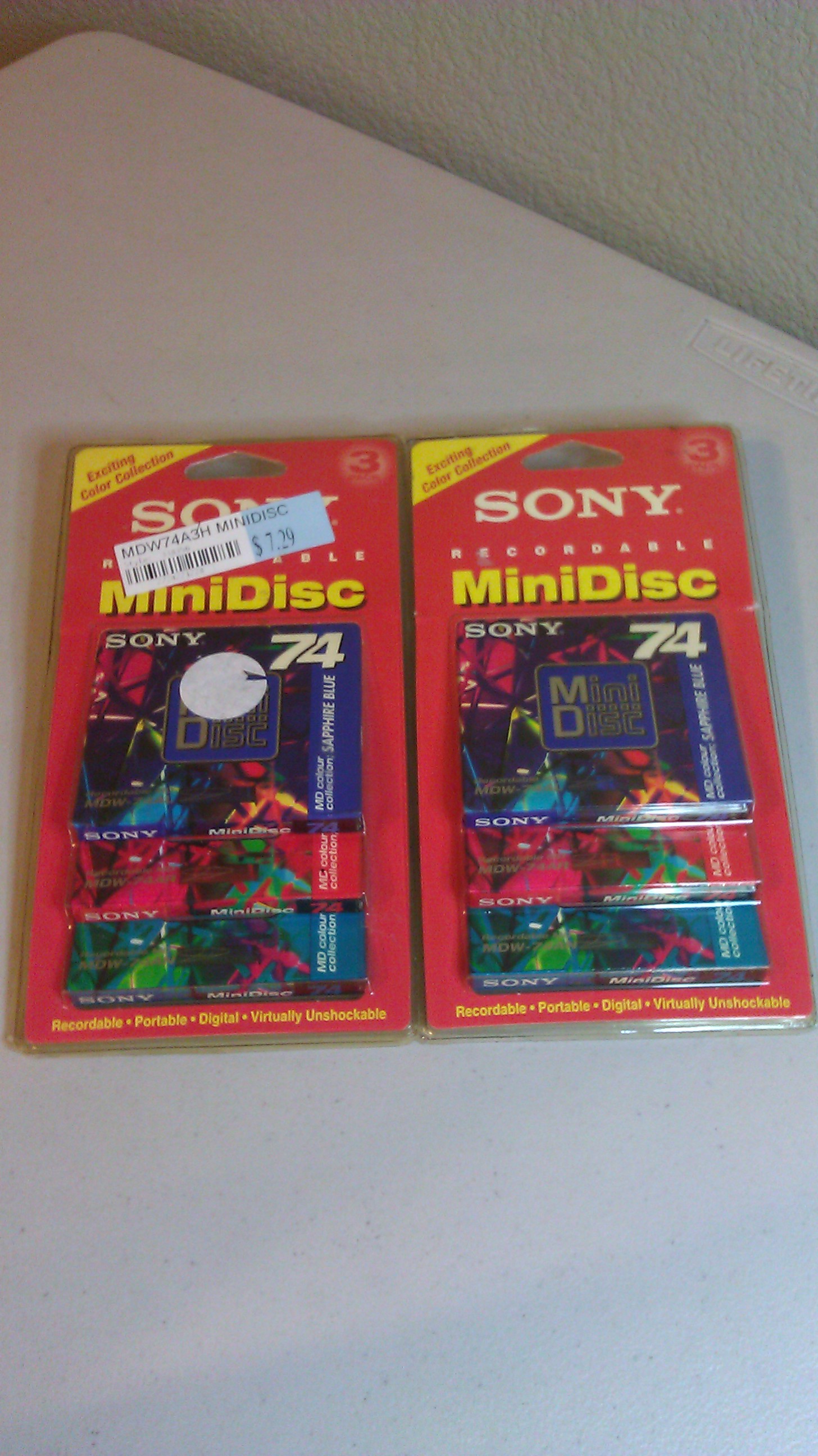 Sony Recordable MiniDiscs-6 Pack, 74 minutes each