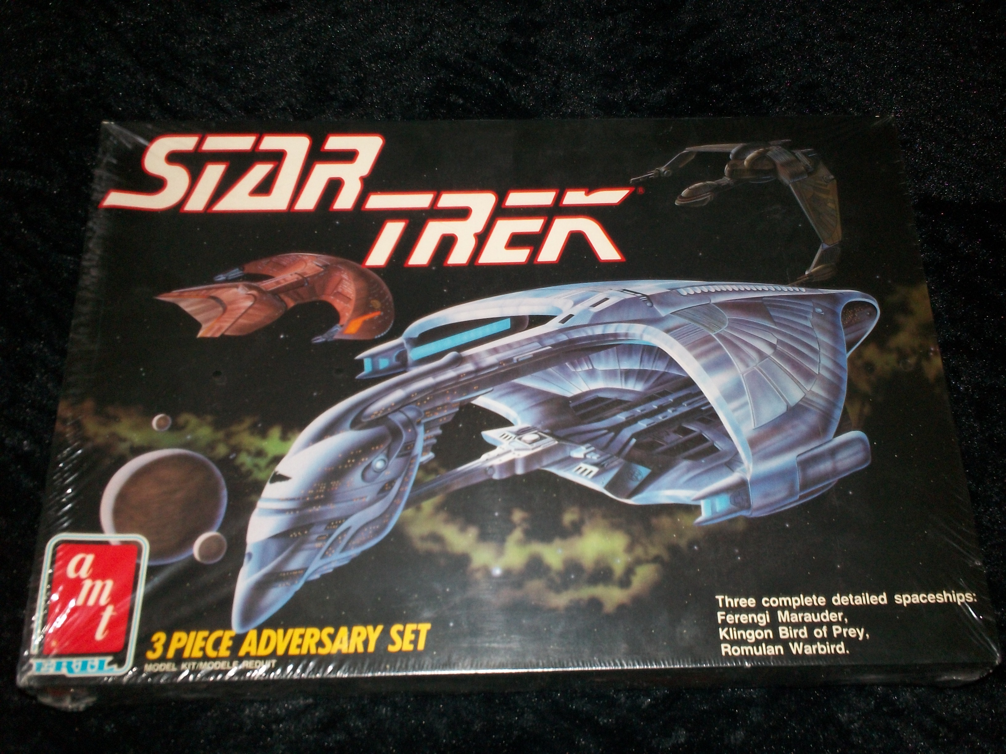 Star Trek 3 Piece Adversary Set Model Kit. \'89