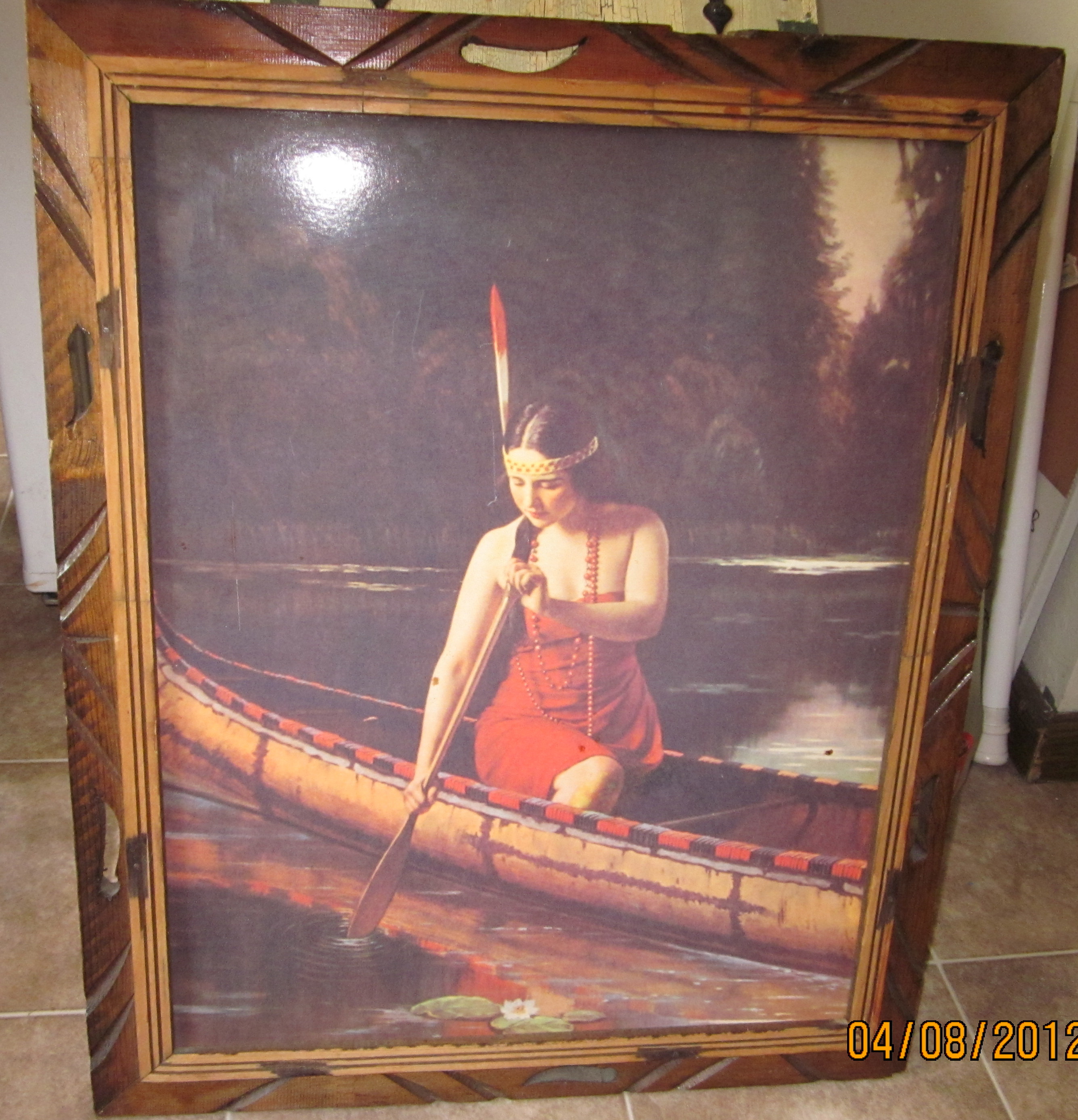 Beautiful Native American framed picture
