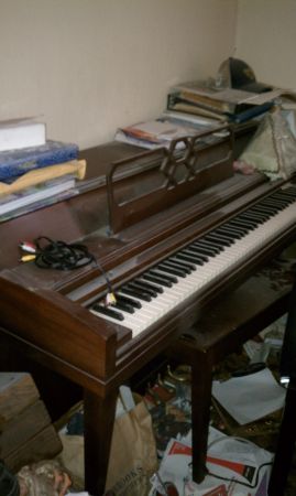 1970s Cable Nelson Spinnett Upright Piano