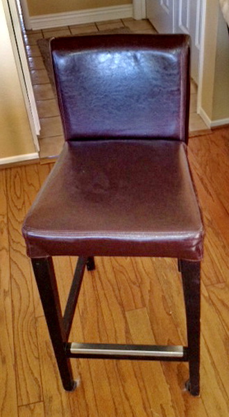 4 -26\" High Leather Bar Chairs -