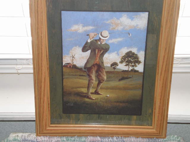 Print called\"Victorian Man Golfing\"