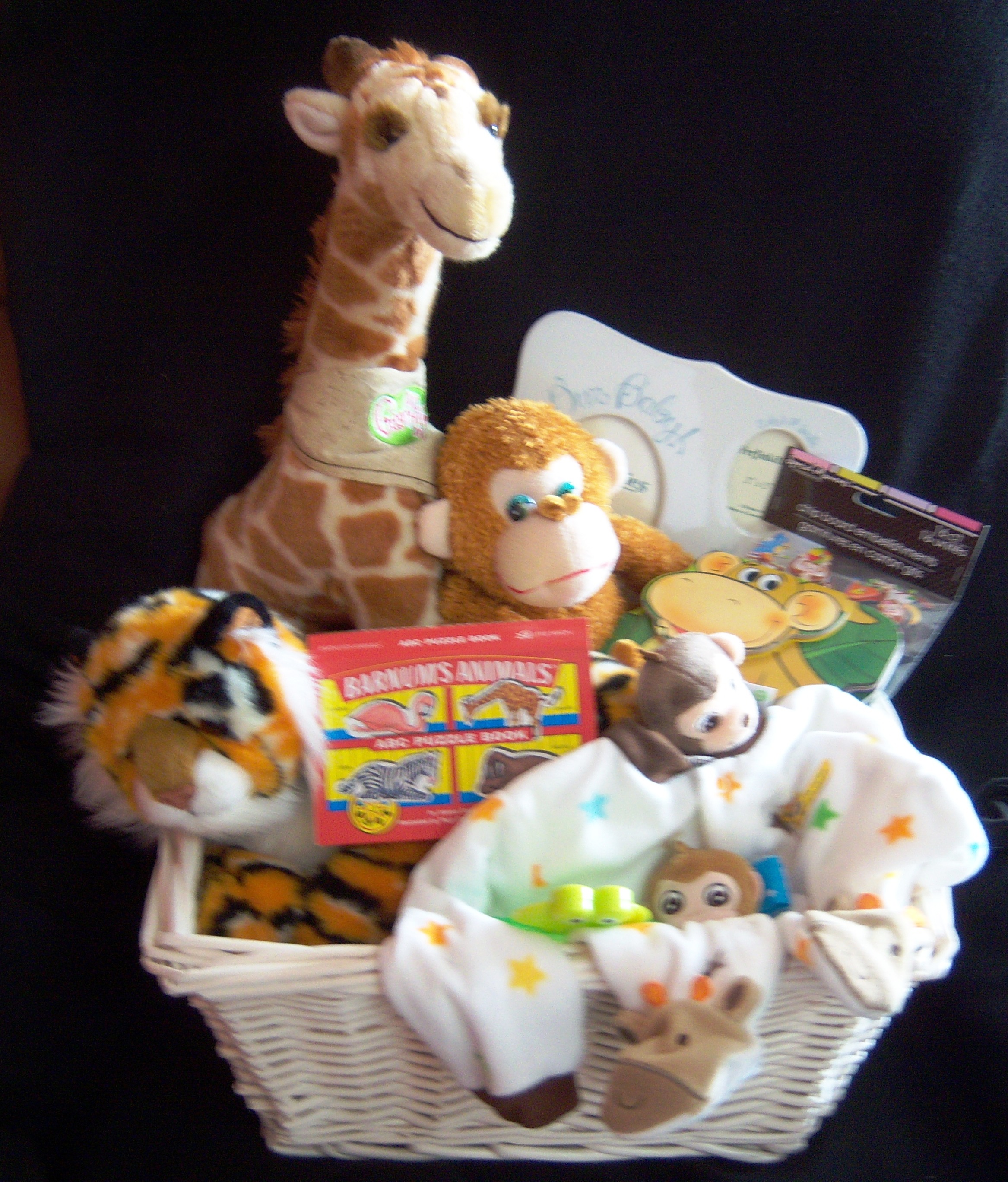 Safari - Large Baby Basket Gift