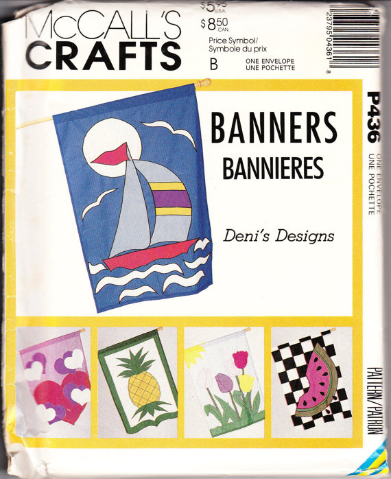McCall\'s Crafts Banners Flags Pattern