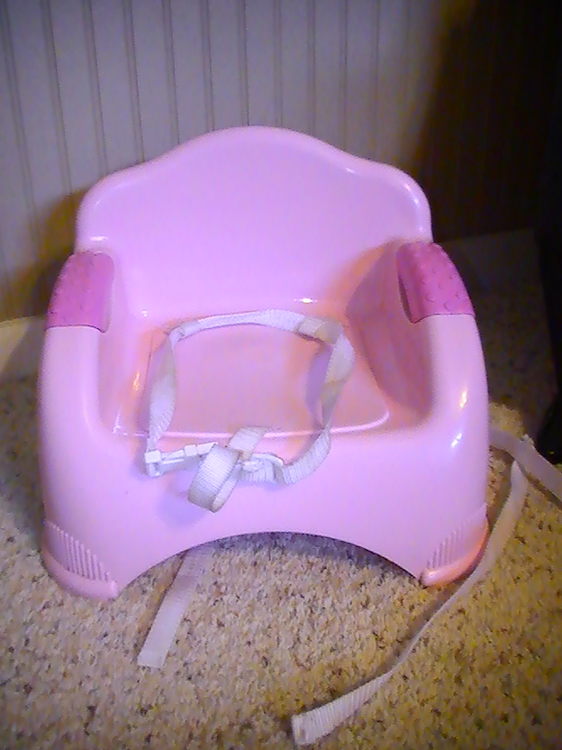 Pink booster seat