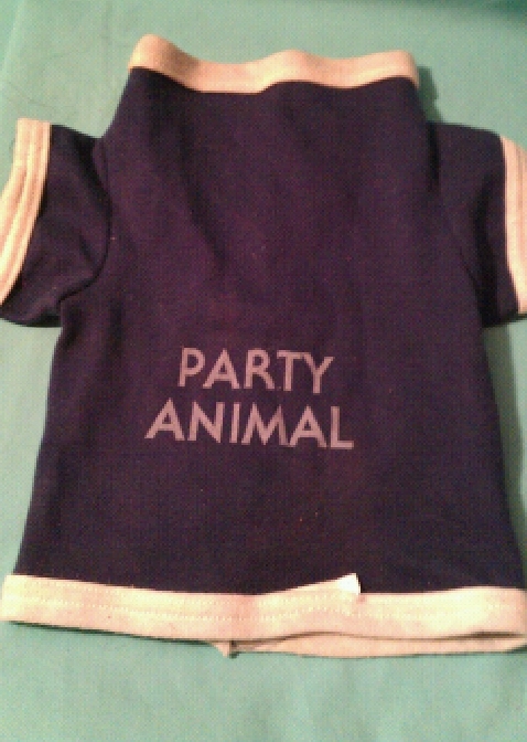 \"Party Animal: Dog shirt