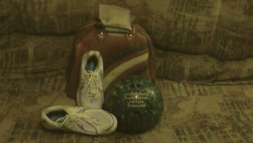 Bowling bag w/ shoes and ball