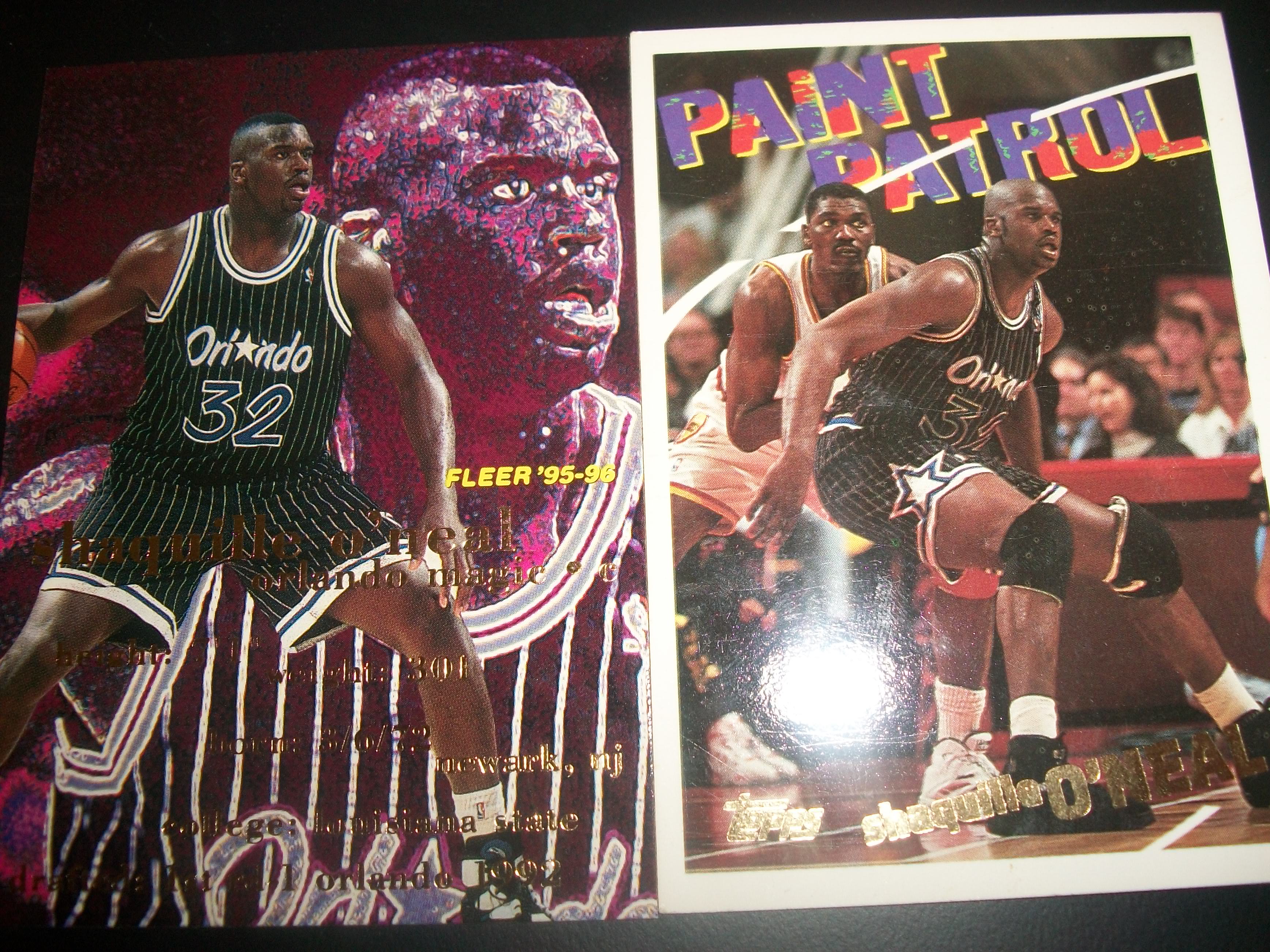 2~ Shaquille O\'Neal basket ball cards  Very Nice Condition