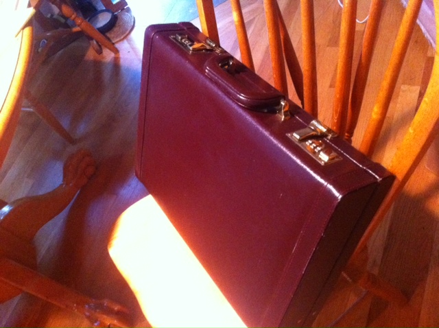 Brown Leather combination Briefcase