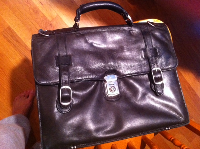 Soft leather brief case