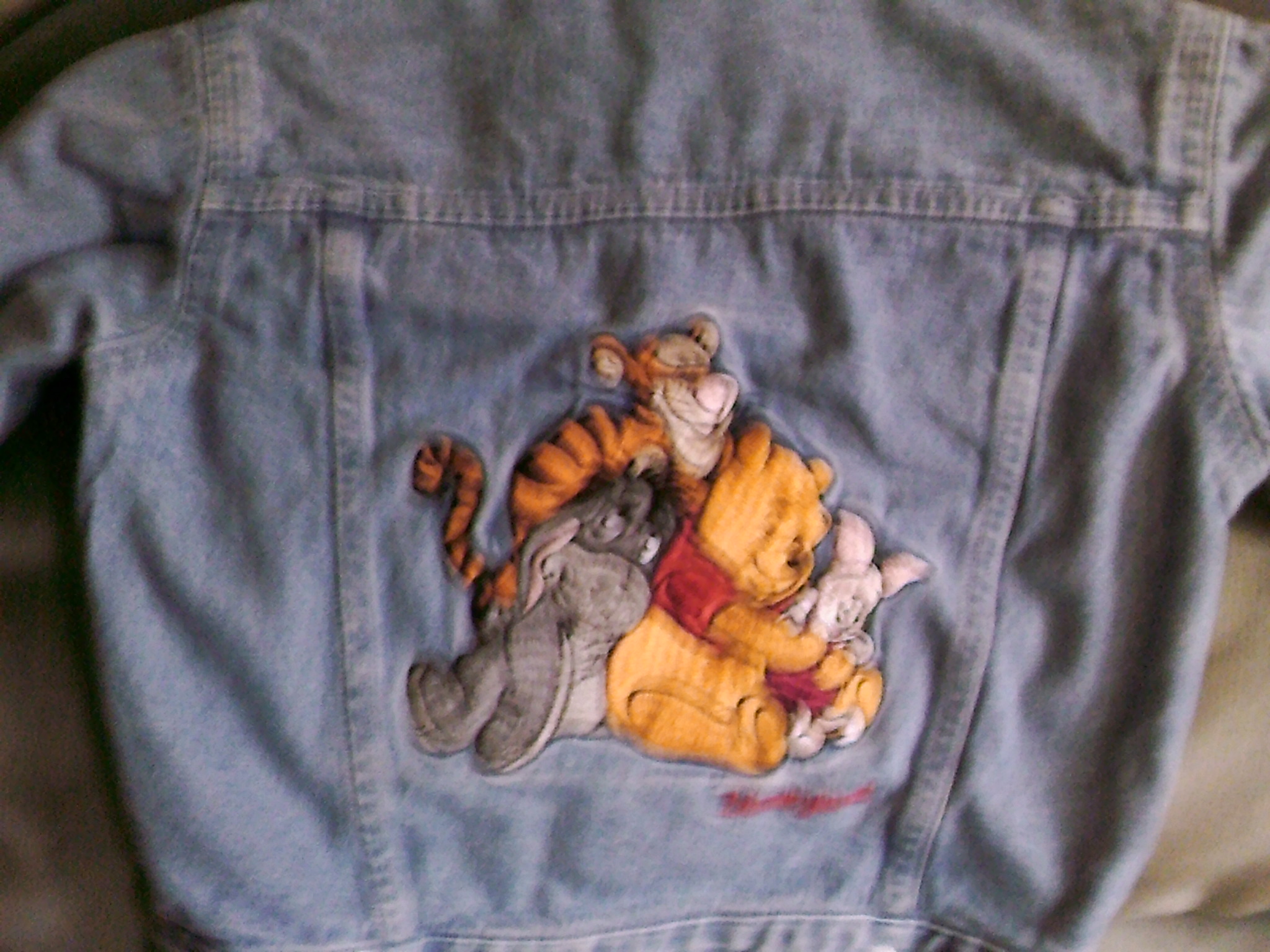 Pooh Bear blue jean jacket