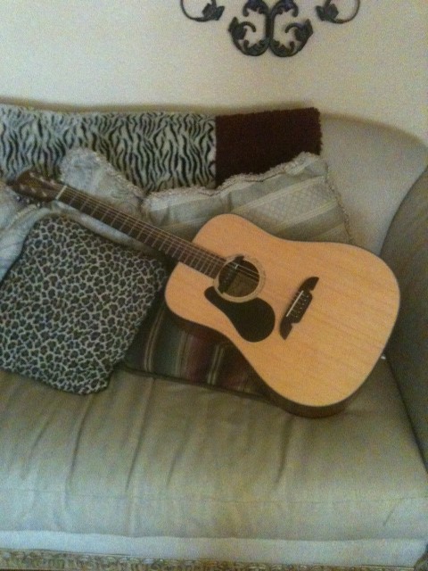 Left Handed Alvarez Acoustic Guitar