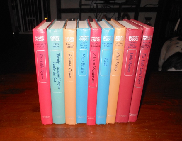 Set of 9 Classic Hard Cover Novels