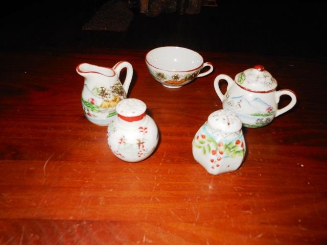 Miniature Moriage Tea Set