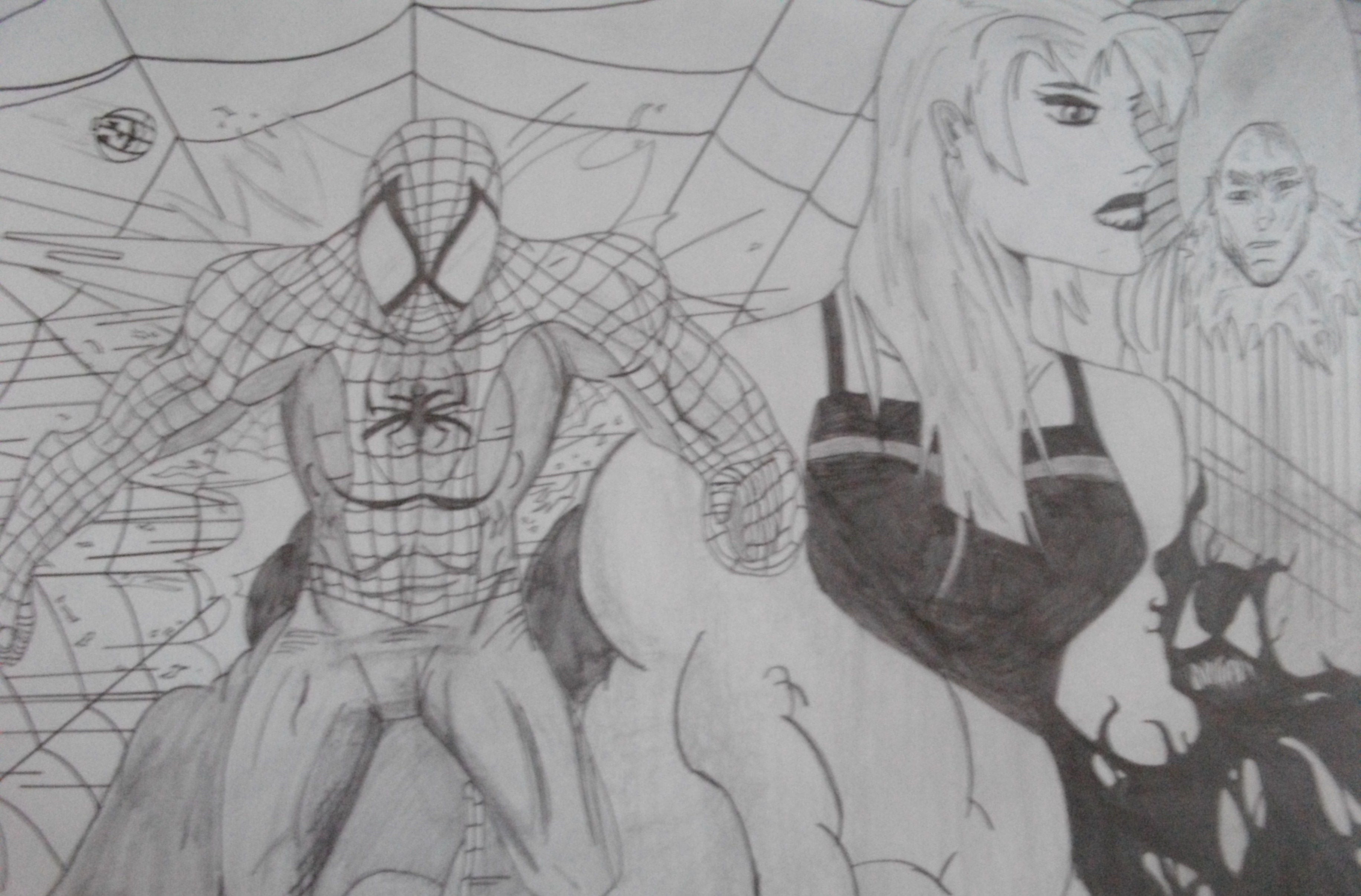 Comic art Spider-man Collage