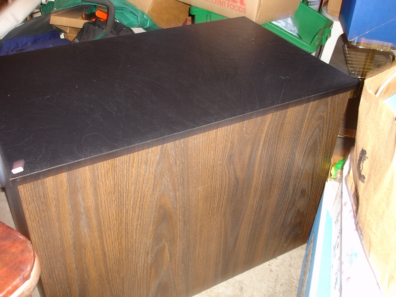 Slate-topped storage chest