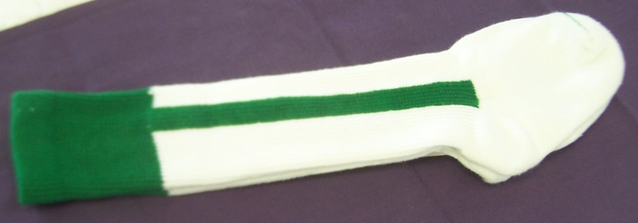 Green & White baseball socks