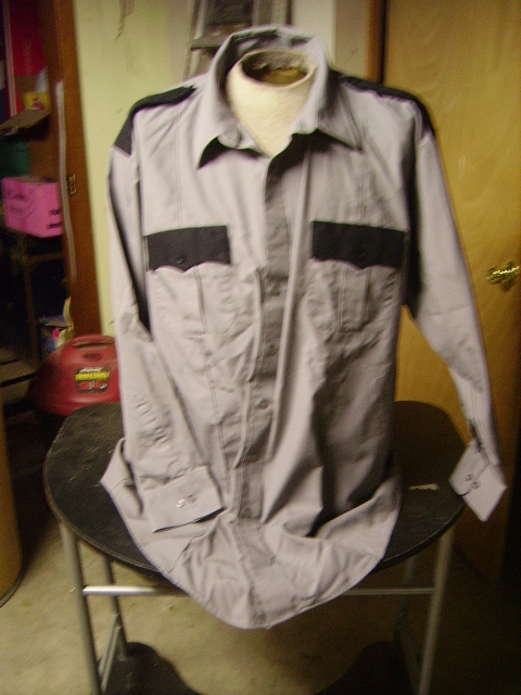Grey Uniform shirts long sleeve