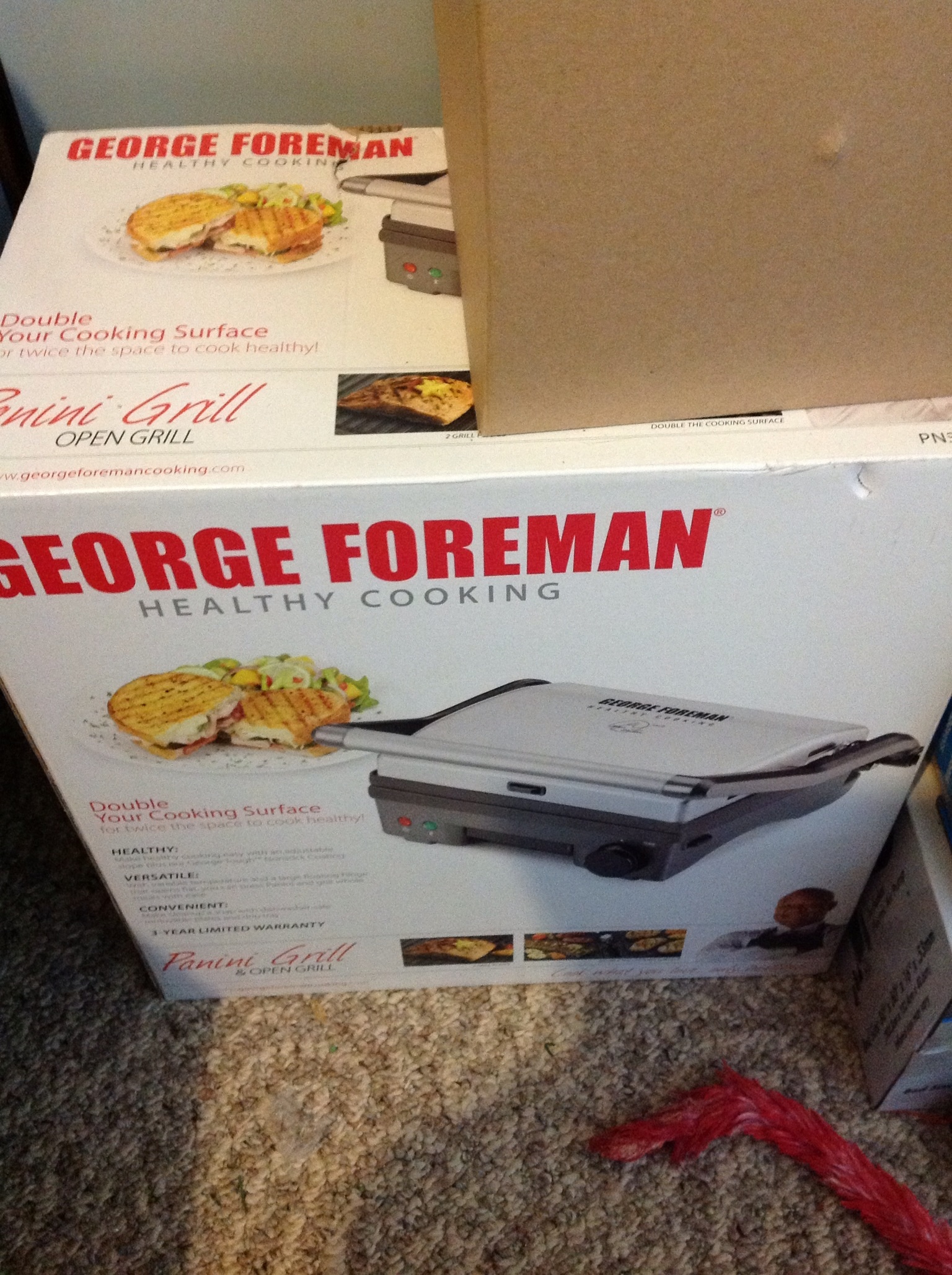 George Forman panini grill