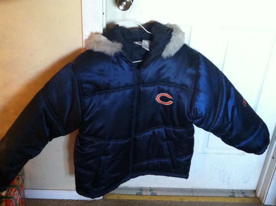 Girls Chicago Bear\'s Winter Coat size 14