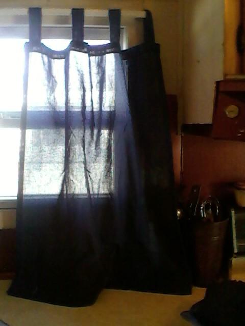 navy cafe curtains