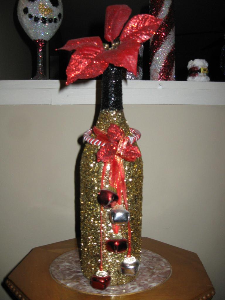 Handcrafted Holiday bottle