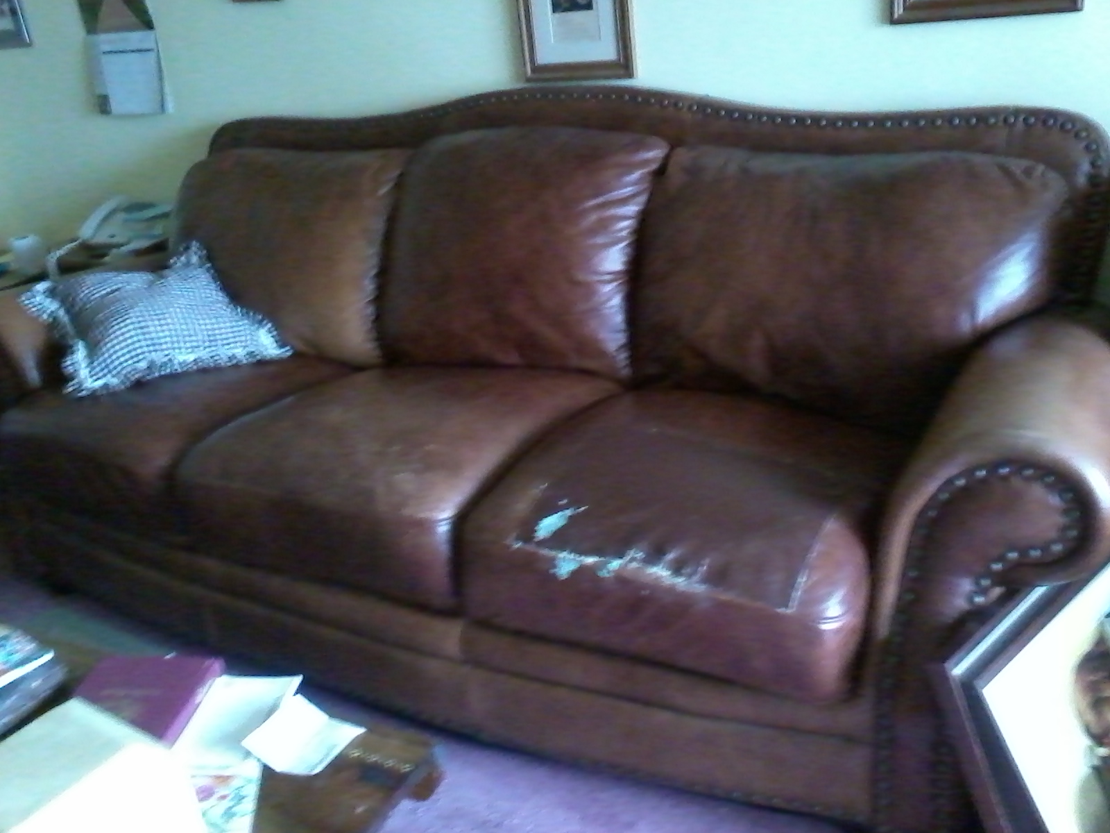 buy a used large leather sofa